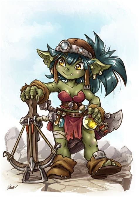 Female Goblin By Maxa Art Goblin Dungeons And Dragons Characters
