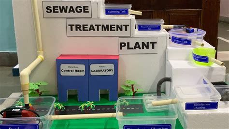 Sewage Treatment Plant Working Model Science Project Youtube