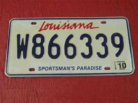 Vintage 1961 Louisiana Truck License Plate Can Be