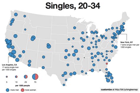 The New Interactive Singles Map