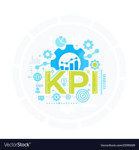 Kpi Key Performance Indicator Management Vector Image