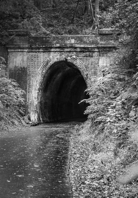 Free Images Rock Black And White Track Bridge Tunnel Arch
