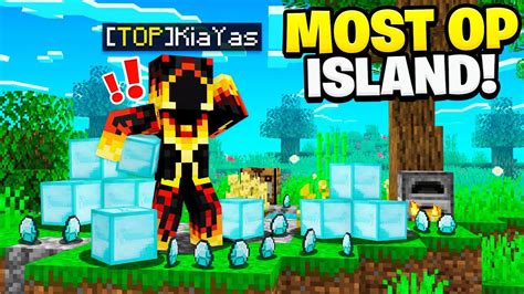 Joining The Richest Island 🌴 On New Minecraft Op Skyblock Server