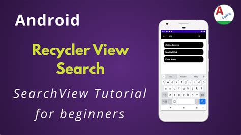 Android Recyclerview Search Tutorial For Beginners