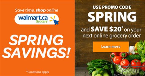 20% off your next order. Walmart Canada Promo Code Deals: Save $20 on Your Next ...