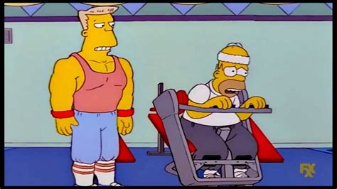 The Simpsons Homer Slims And Gets Muscles Clip Youtube