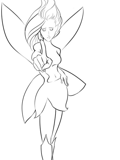 Fairy Only Line Art By Patrickaugusto On Deviantart