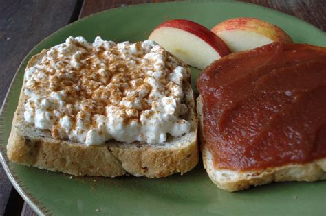 Cottage Cheese And Apple Butter Sandwich — Real Food Tastes Good