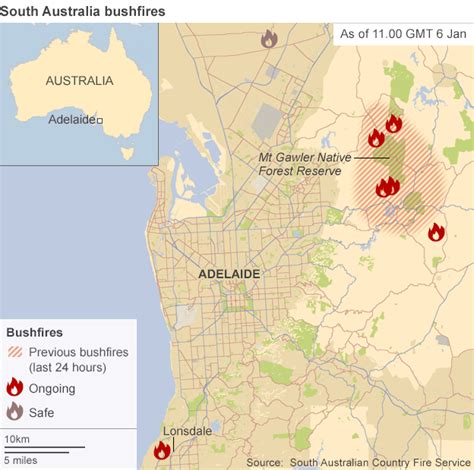 Interactive map of adelaide area. South Australia fires: Hopes rise of halting Adelaide ...