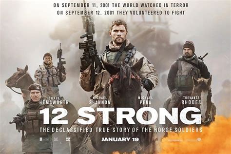 12 Strong 2018 English Movie Review Trailer Poster Chris