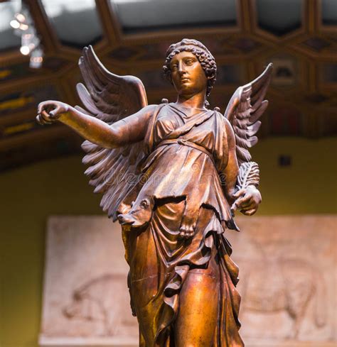 Winged Victory Ancient Sculpture Of Nika Stock Image Image Of Ancient