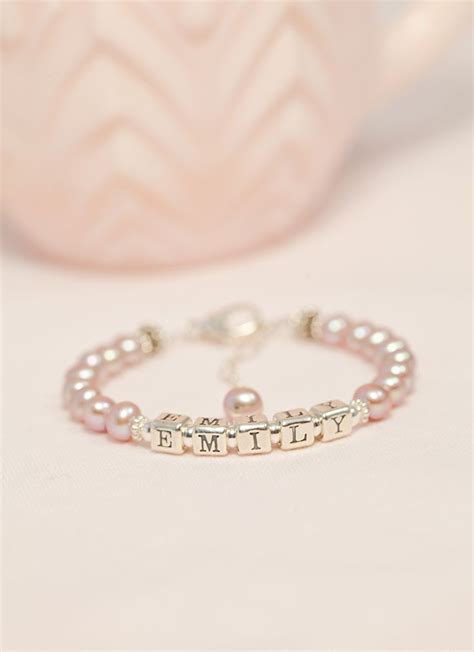 Graceful Pearls Name Bracelet Fine Jewelry Popular Jewelry Pearl