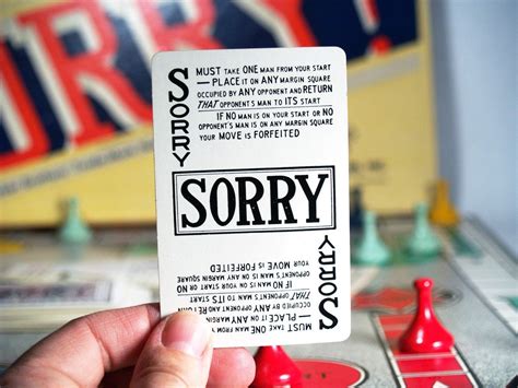 1950 Sorry Board Game