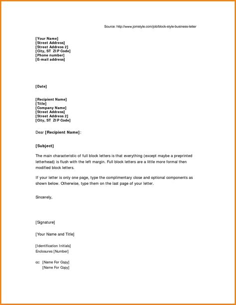 Proper Format For A Letter Business Letter Business Letter Template