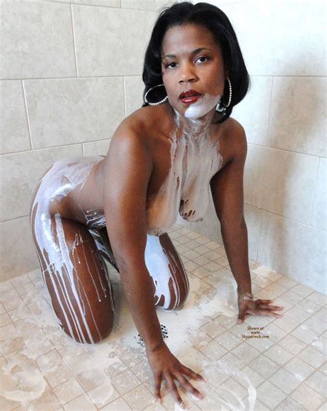 Black Girl With White Milk On Skin December 2010