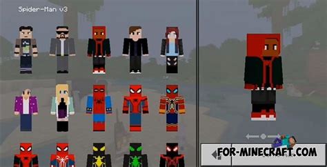 Spiderman Skin Pack Minecraft