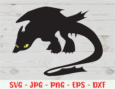 Toothless Svg How To Train Your Dragon Svg Toothless Etsy