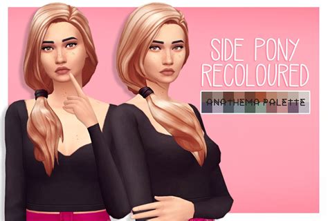 Lana Cc Finds — Pixielated 20 Recolours Of Kiaras Side Pony In