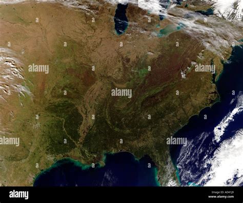 Eastern United States Satellite Image Stock Photo Alamy