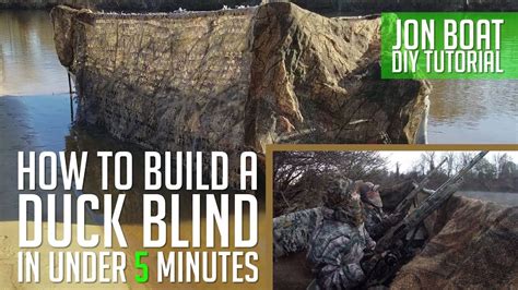 These blinds fold down while motoring and can be erected in minutes. How to build a DIY Duck Blind on your Jon Boat in 2020 | Duck blind, Jon boat, Duck boat blind