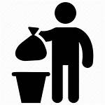 Trash Throw Away Throwing Garbage Icon Bin