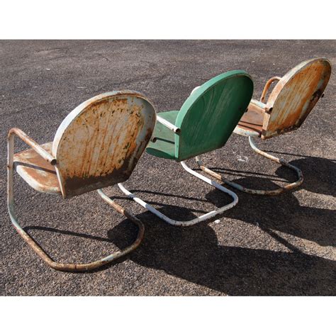 We've come a long way from the rudimentary patio and garden furniture of yore, which, in the ancient roman and greek eras, meant stone slabs. (3) Vintage Metal Outdoor Patio Tulip ChairsPRICE REDUCED ...
