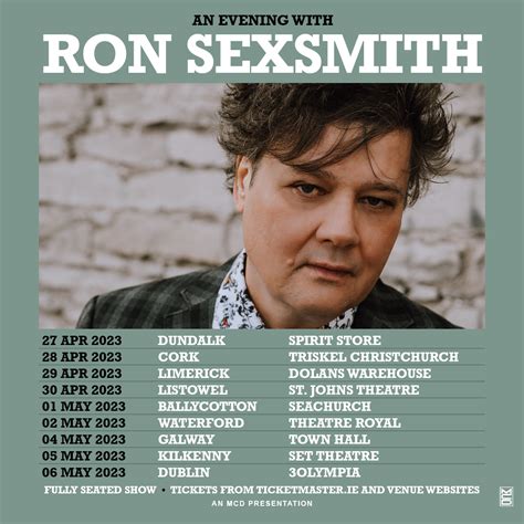 Ron Sexsmith Announces Show In St Johns Theatre Listowel Onlymassiveie