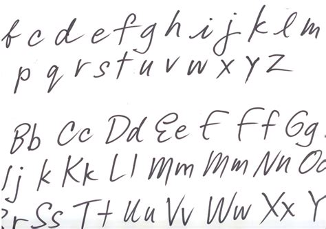 Unique Beautiful Handwriting Styles Alphabet Looking For Bullet