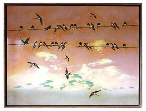Original Canvas Swallows At Dawn 30 X 40 Lily Greenwood