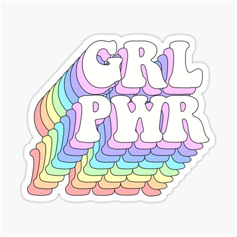 Grl Pwr Girl Power Packs Sticker For Sale By Designliterally