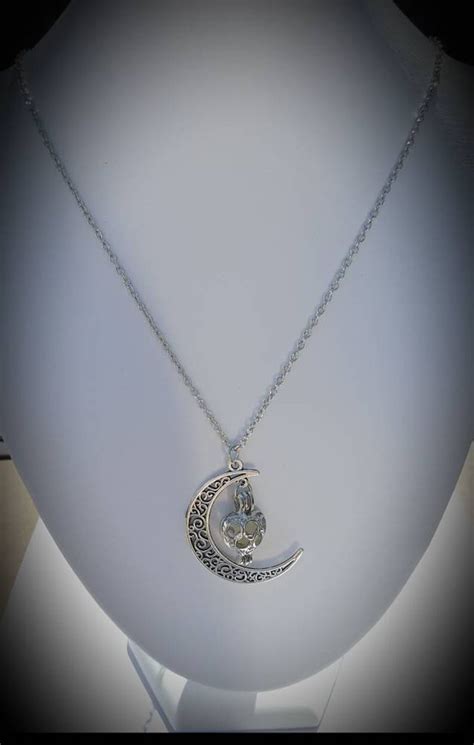 Crescent Moon Glow In The Dark Necklaces Luminous Necklaces Etsy