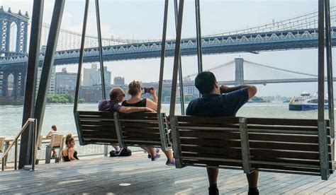 You Can Ride On Giant Swings With Waterfront Views At Pier 35 On The Les Secret Nyc