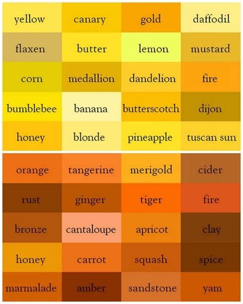 Image Result For Yellow Color Palette What Colors Make Yellow Colors