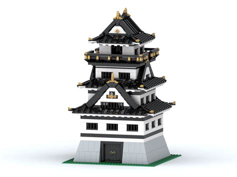 Lego Moc Japanese Castle Optimized By Markusl81 Rebrickable Build