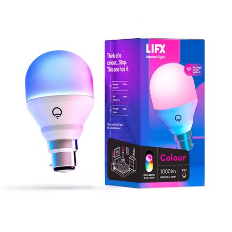 Lifx Colour B22 Wi Fi Led Smart Light