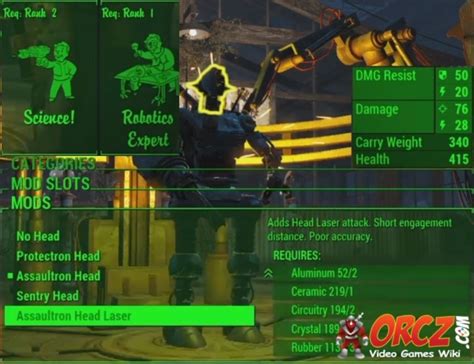 Fallout Assaultron Head Laser Orcz Com The Video Games Wiki