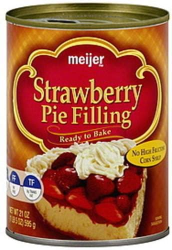 Meijer Strawberry Pie Filling 21 Oz Nutrition Information Innit