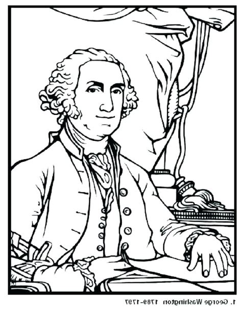George Washington Coloring Pages Learny Kids