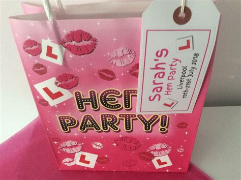 Personalised Filled Hen Party Night Bag With Choice Of Novelty Fillers