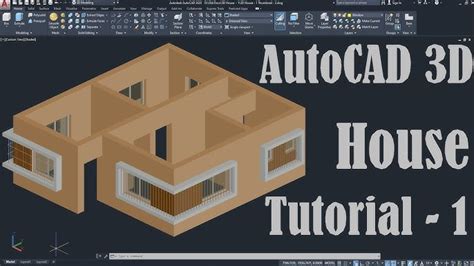 Autocad 3d House Modeling Tutorial Draw Imagine Create