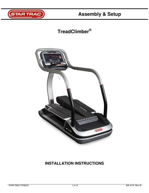 Star Trac Treadmill Manual