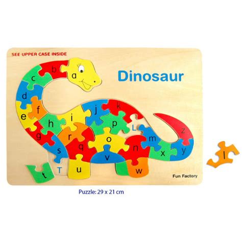 Raised Wooden Dinosaur Puzzle I Love Wooden Toys