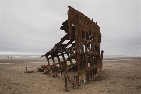 The Wreck Of The Peter Iredale Shipwreck In Fort Stevens State Park