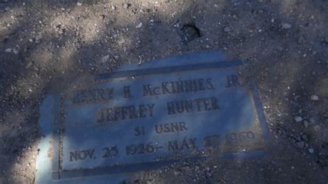 Actor Jeffrey Hunter Grave Glen Haven Cemetery Sylmar LA California USA December Star
