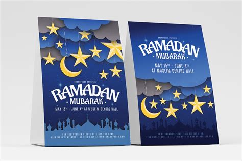 Ramadan Mubarak Flyer Templates Creative Illustrator Templates