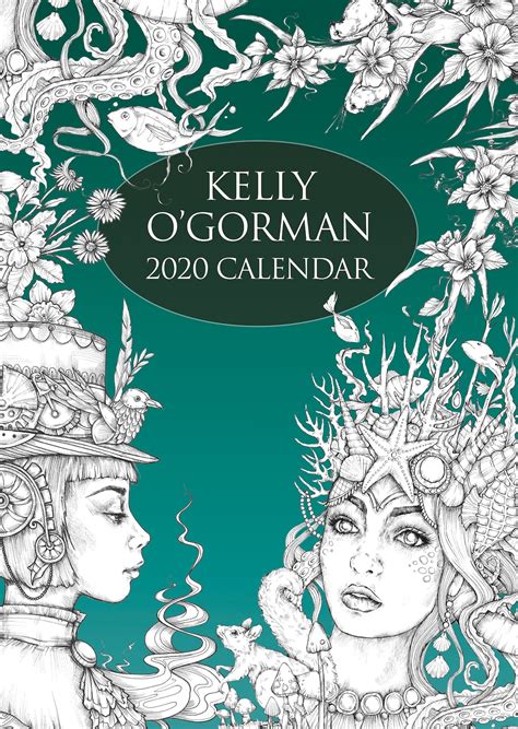 2020 colouring calendar by kelly o gorman etsy
