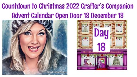Countdown To Christmas 2022 Crafters Companion Advent Calendar Open