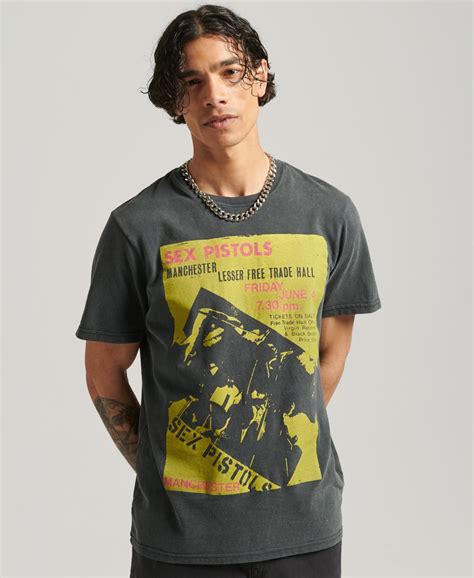 Mens Sex Pistols Limited Edition Band T Shirt In Black Superdry Uk