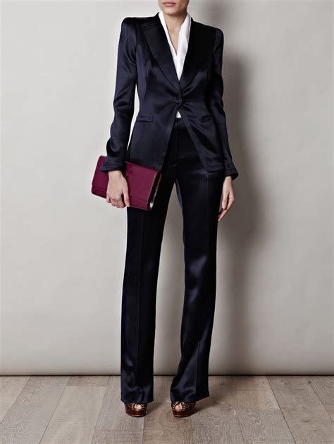 From A Label Famed For Their Exquisite Tailoring This Navy Satin