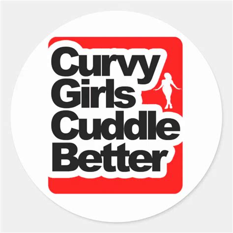 Chubby Girls Cuddle Better Classic Round Sticker Zazzle